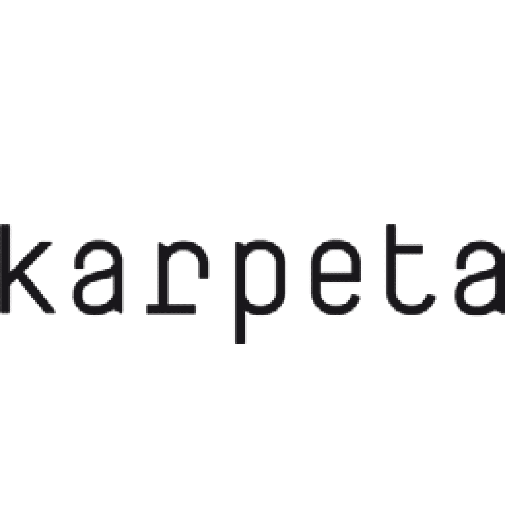 Karpeta logo - Contemporary luxury rugs and architectural interior elements partner.