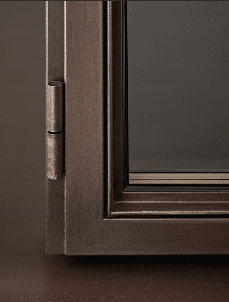 aluminum windows: OS2 65 - corten steel by Secco Sistemi
